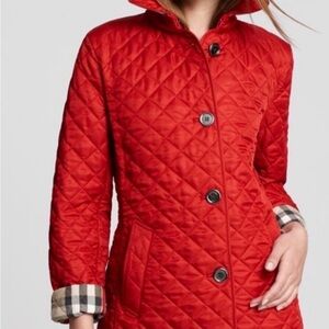 Burberry Brit Red Quilted Jacket